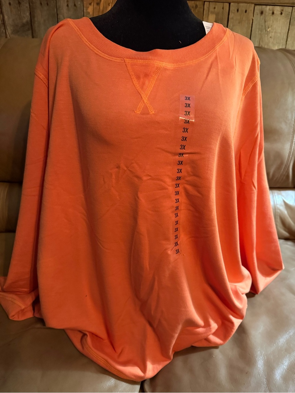 Jockey Relaxed Orange Women's Top - 3X